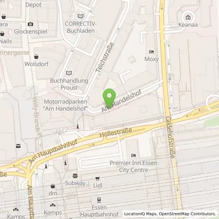 Standortübersicht der Tankstelle innogy SE in 45127 Essen