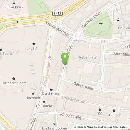 Standortübersicht der Tankstelle innogy SE in 45127 Essen