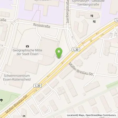 Standortübersicht der Tankstelle innogy SE in 45130 Essen