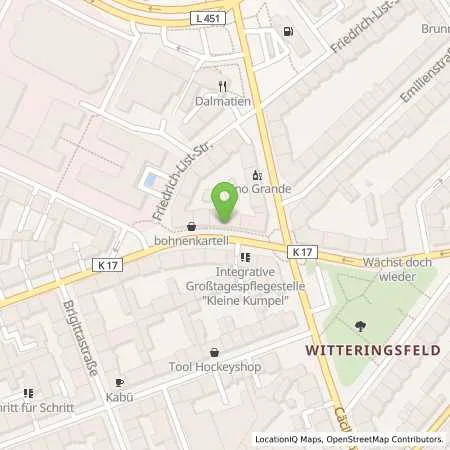 Standortübersicht der Tankstelle innogy SE in 45130 Essen