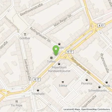 Standortübersicht der Tankstelle innogy SE in 45130 Essen