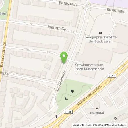 Standortübersicht der Tankstelle innogy SE in 45130 Essen