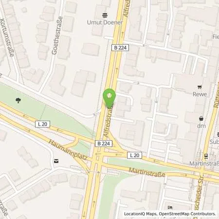 Standortübersicht der Tankstelle innogy SE in 45130 Essen