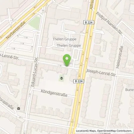 Standortübersicht der Tankstelle innogy SE in 45131 Essen