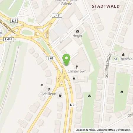 Standortübersicht der Tankstelle innogy SE in 45134 Essen