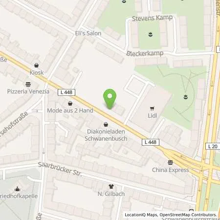 Standortübersicht der Tankstelle innogy SE in 45138 Essen