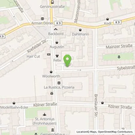 Standortübersicht der Tankstelle Allego GmbH in 45145 Essen