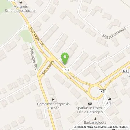 Standortübersicht der Tankstelle innogy SE in 45259 Essen