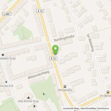 Standortübersicht der Tankstelle innogy SE in 45307 Essen