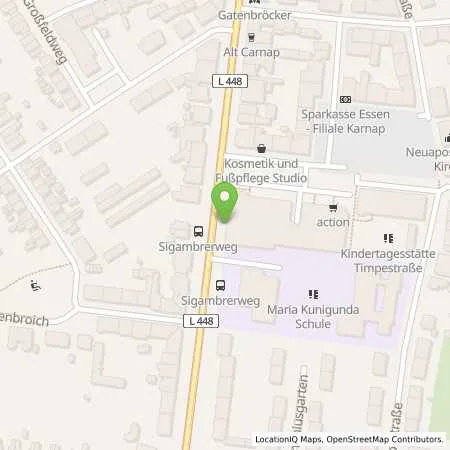 Standortübersicht der Tankstelle Allego GmbH in 45329 Essen