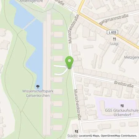 Standortübersicht der Tankstelle Emscher Lippe Energie GmbH in 45886 Gelsenkirchen