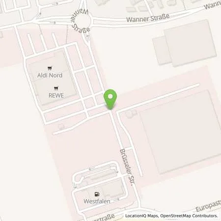 Standortübersicht der Tankstelle Westfalen AG in 45888 Gelsenkirchen