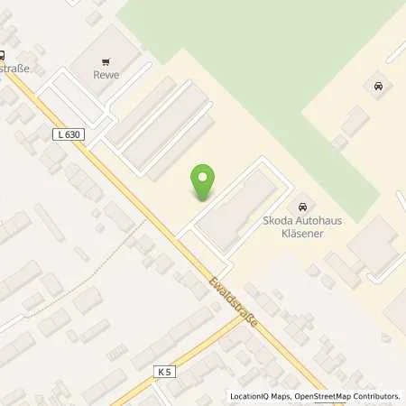 Standortübersicht der Tankstelle Kläsener GmbH & Co.KG in 45892 Gelsenkirchen