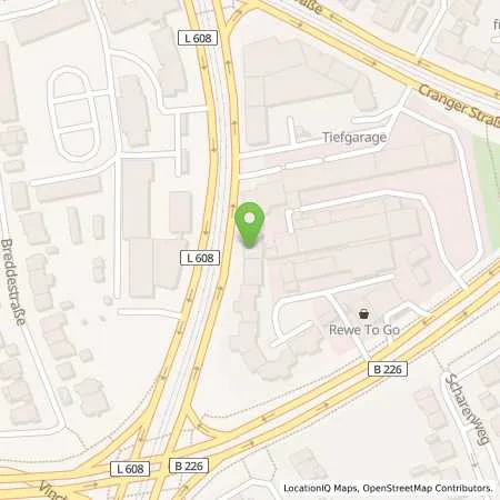 Standortübersicht der Tankstelle AHAG Automobil-Handels-Ges. Egon Gladen GmbH & Co. KG in 45897 Gelsenkirchen