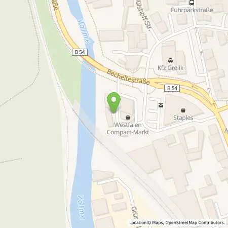 Standortübersicht der Tankstelle innogy eMobility Solutions GmbH in 58089 Hagen