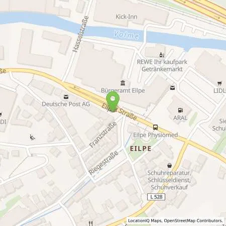 Standortübersicht der Tankstelle Mark-E Aktiengesellschaft in 58091 Hagen