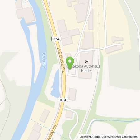 Standortübersicht der Strom (Elektro) Tankstelle: Mark-E Aktiengesellschaft in 58091, Hagen
