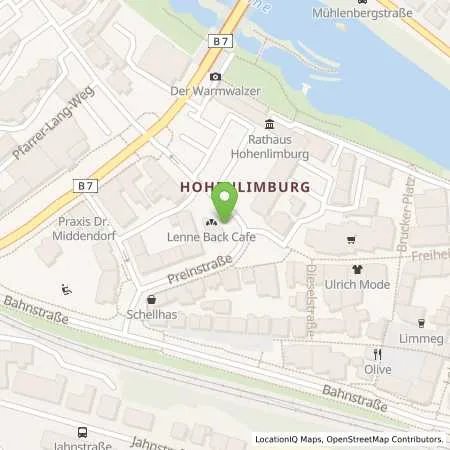 Standortübersicht der Tankstelle Mark-E Aktiengesellschaft in 58119 Hagen