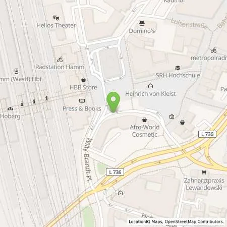 Standortübersicht der Tankstelle Stadtwerke Hamm GmbH in 59065 Hamm