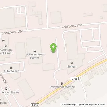 Standortübersicht der Tankstelle Senger Südwestfalen GmbH in 59067 Hamm