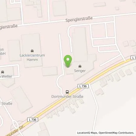 Standortübersicht der Tankstelle Senger Südwestfalen GmbH in 59067 Hamm