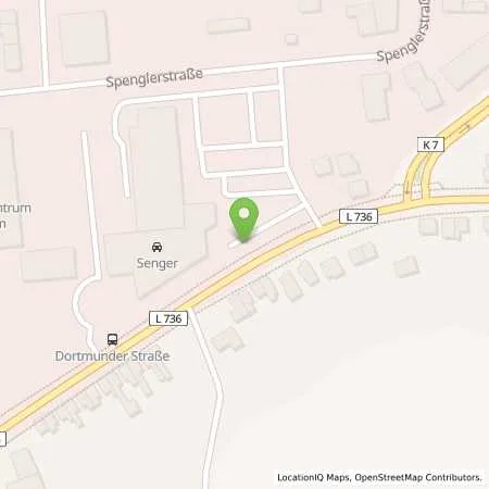 Standortübersicht der Tankstelle Senger Südwestfalen GmbH in 59067 Hamm