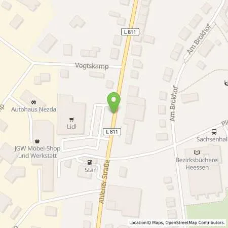 Standortübersicht der Tankstelle Lidl Dienstleistung GmbH & Co. KG in 59073 Hamm (Heessen)
