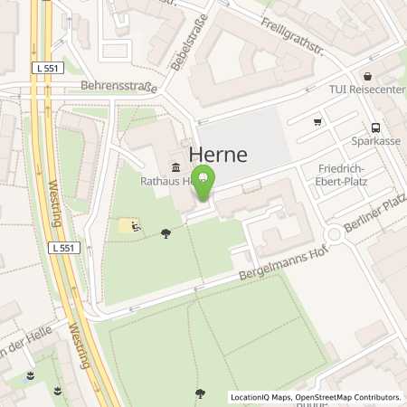 Standortübersicht der Strom (Elektro) Tankstelle: Stadtwerke Herne AG in 44623, Herne
