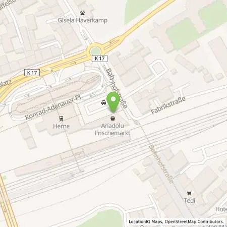 Standortübersicht der Tankstelle Stadtwerke Herne AG in 44629 Herne