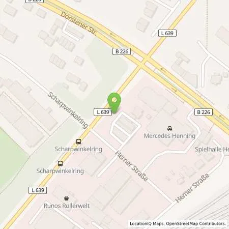 Standortübersicht der Tankstelle EnBW mobility+ AG und Co.KG in 44652 Herne