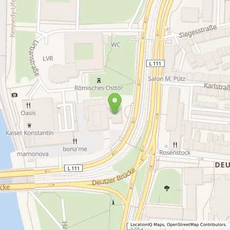 Standortübersicht der Tankstelle LANXESS Deutschland GmbH in 50569 Köln