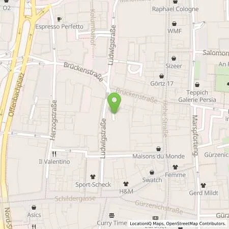 Standortübersicht der Tankstelle Rheinenergie AG in 50667 Köln