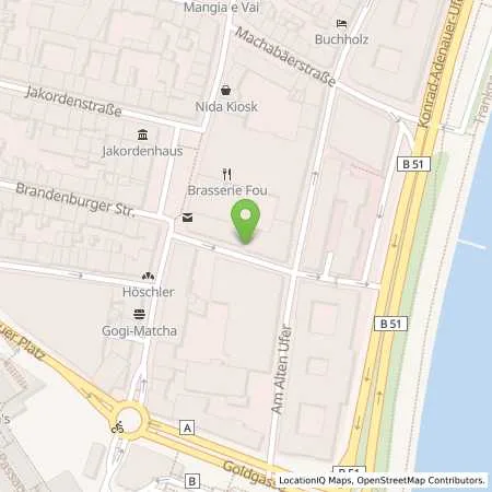 Standortübersicht der Tankstelle Rheinenergie AG in 50668 Köln