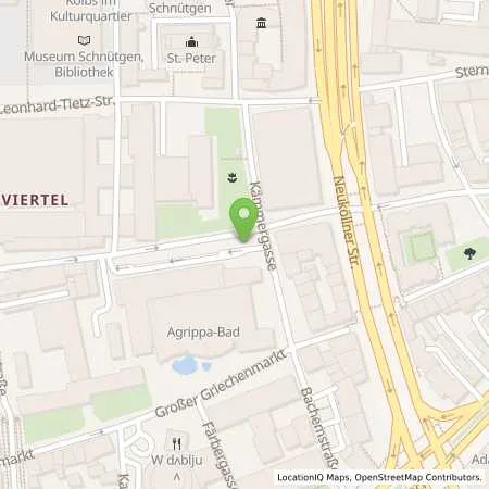 Standortübersicht der Tankstelle Rheinenergie AG in 50676 Köln