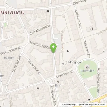 Standortübersicht der Tankstelle Rheinenergie AG in 50678 Köln