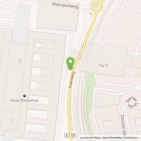 Standortübersicht der Tankstelle Rheinenergie AG in 50679 Köln