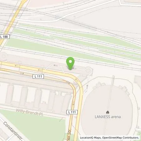 Standortübersicht der Tankstelle Rheinenergie AG in 50679 Köln