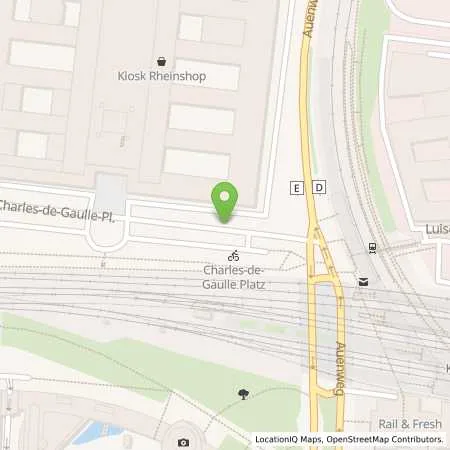 Standortübersicht der Tankstelle Rheinenergie AG in 50679 Köln