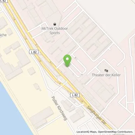 Standortübersicht der Tankstelle amperio GmbH in 50679 Köln