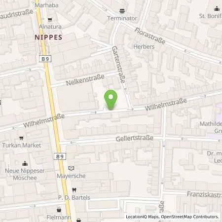 Standortübersicht der Tankstelle Rheinenergie AG in 50733 Köln