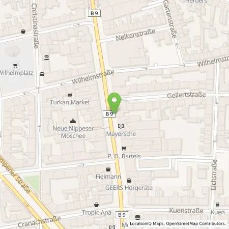 Standortübersicht der Tankstelle Rheinenergie AG in 50733 Köln