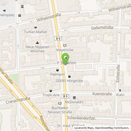 Standortübersicht der Tankstelle Rheinenergie AG in 50733 Köln