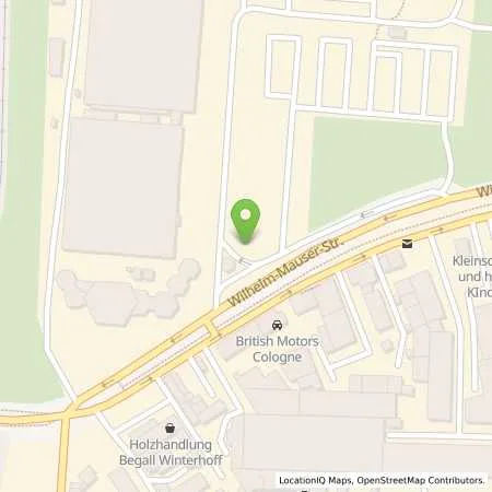 Standortübersicht der Tankstelle Rheinenergie AG in 50827 Köln
