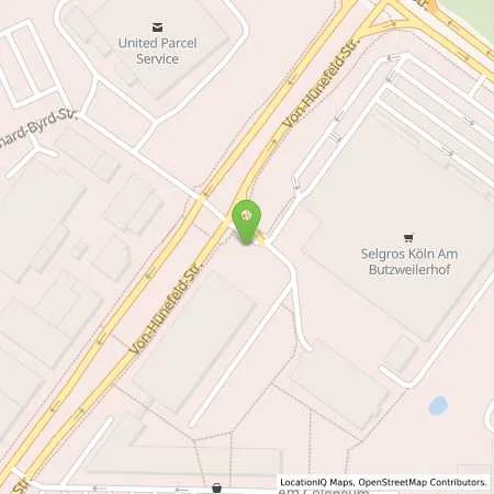 Standortübersicht der Tankstelle Rheinenergie AG in 50829 Köln