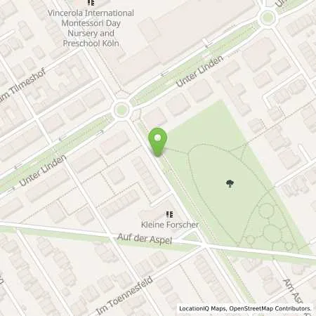 Standortübersicht der Tankstelle Rheinenergie AG in 50859 Köln