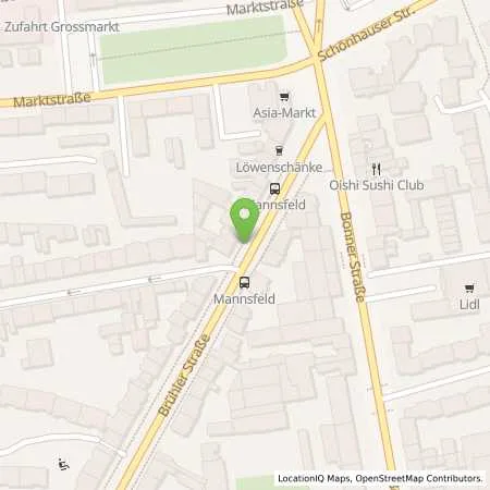 Standortübersicht der Tankstelle Rheinenergie AG in 50968 Köln