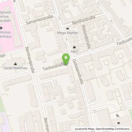 Standortübersicht der Tankstelle Rheinenergie AG in 50968 Köln