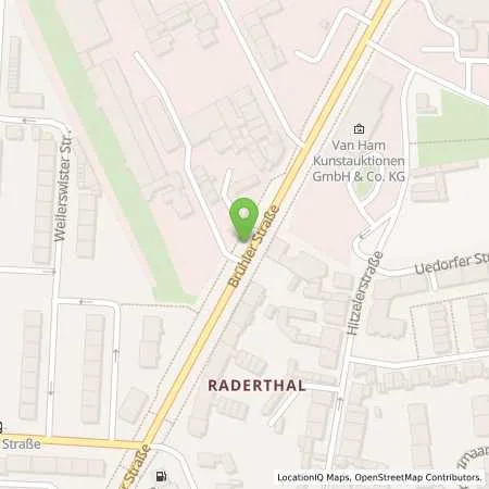 Standortübersicht der Tankstelle Rheinenergie AG in 50968 Köln