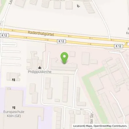 Standortübersicht der Tankstelle Procar Automobile GmbH in 50968 Köln