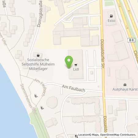 Standortübersicht der Tankstelle Lidl Dienstleistung GmbH & Co. KG in 51063 Köln
